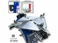 Tyreon tc24as heavy-duty banden demonteermachine met kantelende kolom en dubbele airbooster in de spanklauwen - afbeelding 14 van  29