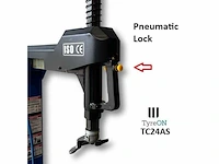 Tyreon tc24as heavy-duty banden demonteermachine met kantelende kolom en dubbele airbooster in de spanklauwen - afbeelding 15 van  29