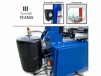 Tyreon tc24as heavy-duty banden demonteermachine met kantelende kolom en dubbele airbooster in de spanklauwen - afbeelding 4 van  26