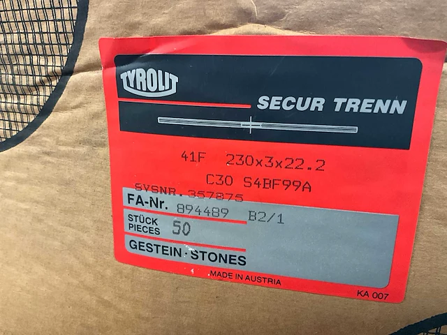 Tyrolit secur 41f slijpschijf (150x) - afbeelding 5 van  5
