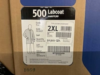 Tyvek 500 pl309 2xl labcoat (1600x) - afbeelding 2 van  3