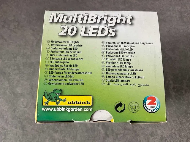 Ubbink - multibright 20 leds - vijververlichting (6x) - afbeelding 7 van  8
