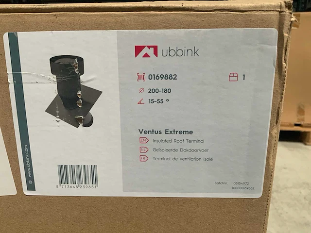Ubbink 0169882 geïsoleerd dakdoorvoer (2x) - afbeelding 2 van  3