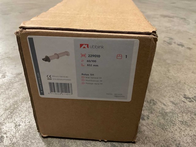 Ubbink rolux 5h muurdoorvoer - afbeelding 3 van  3