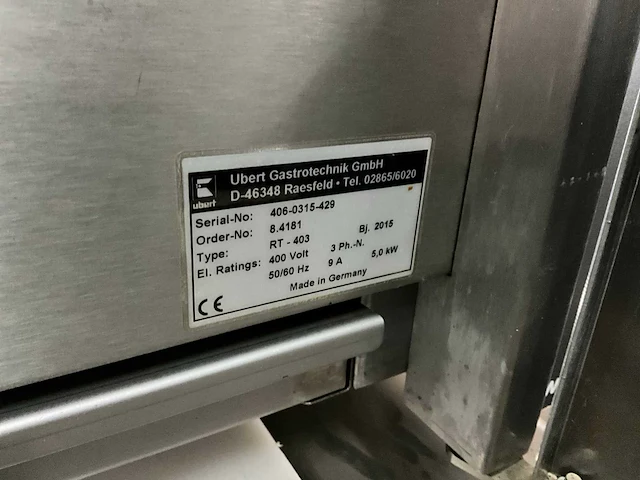 Ubert rotisserie rt 403 kippengrill & blastchiller - afbeelding 10 van  11