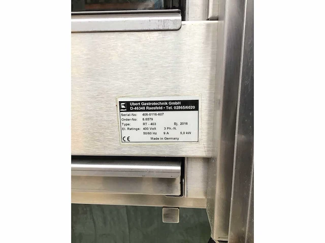 Ubert rt 403 kippengrill/rotisserie + electrolux blastchiller (2x) - afbeelding 2 van  11