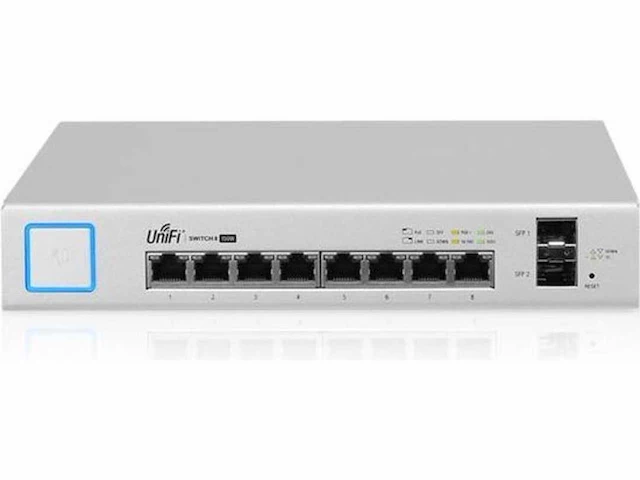 Ubiquiti unifi switch - fully managed netwerkswitch - 8 poorten - 150w poe - afbeelding 1 van  3