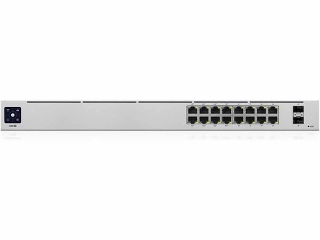 Ubiquiti unifi usw-16-poe - fully managed netwerkswitch - 16 poorten - 42w poe - afbeelding 1 van  3