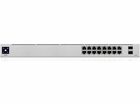 Ubiquiti unifi usw-16-poe - fully managed netwerkswitch - 16 poorten - 42w poe - afbeelding 1 van  3