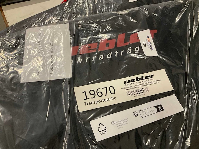 Uebler 19670 transporthoes - afbeelding 2 van  2