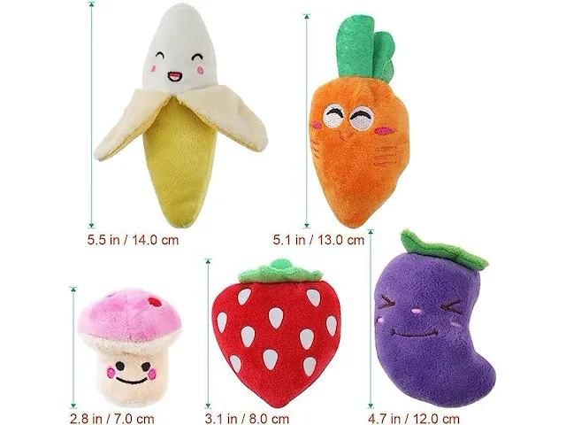 Ueetek pluche speelgoed 9 stuks + setje sokjes en armbandjes voor baby's - afbeelding 2 van  4