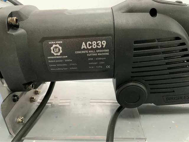 Uf equipment - 2025 - ac 839 - betonzaag - afbeelding 17 van  17