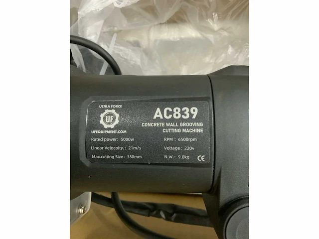 Uf equipment ac 839 betonzaag - afbeelding 11 van  20