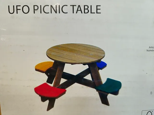 Ufo picknick tafel - afbeelding 2 van  3
