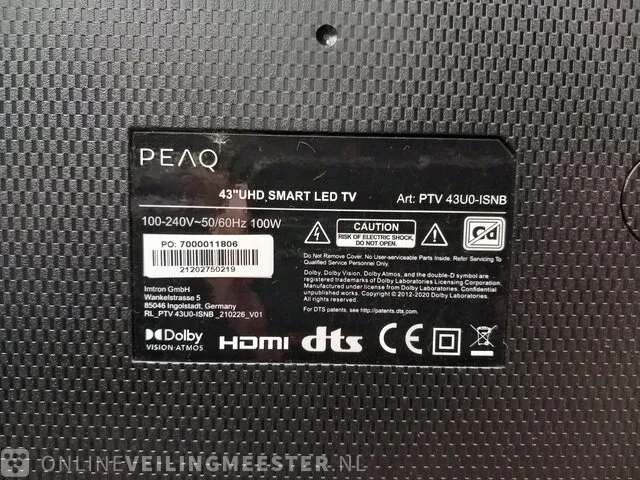 Uhd smart led televisie peaq - afbeelding 7 van  7