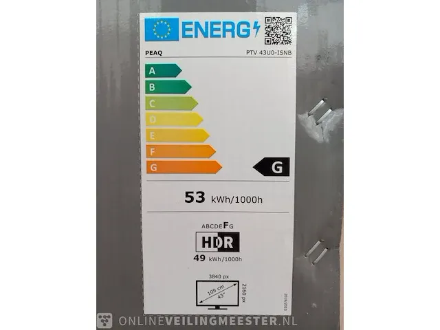 Uhd televisie peaq, ptv 43uo-isnb - afbeelding 4 van  5