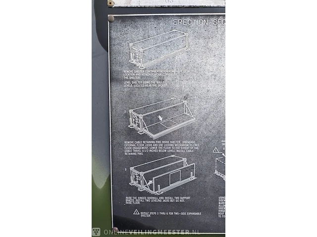 Uitbreidbare shelter u.s. army, 5411-01-294-9866, bouwjaar 1991 - afbeelding 39 van  46