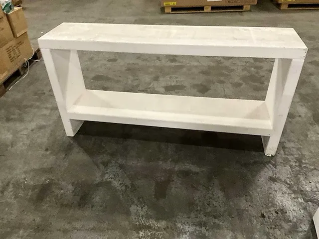 Uitgiftebalie / bar met sidetable v.v stroom en wasbak 295x110x107cm - afbeelding 2 van  6