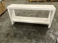 Uitgiftebalie / bar met sidetable v.v stroom en wasbak 295x110x107cm - afbeelding 2 van  6