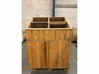 Uitgiftebalie verkoopbalie steigerhout - afbeelding 1 van  8