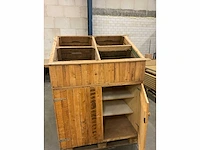 Uitgiftebalie verkoopbalie steigerhout - afbeelding 3 van  8