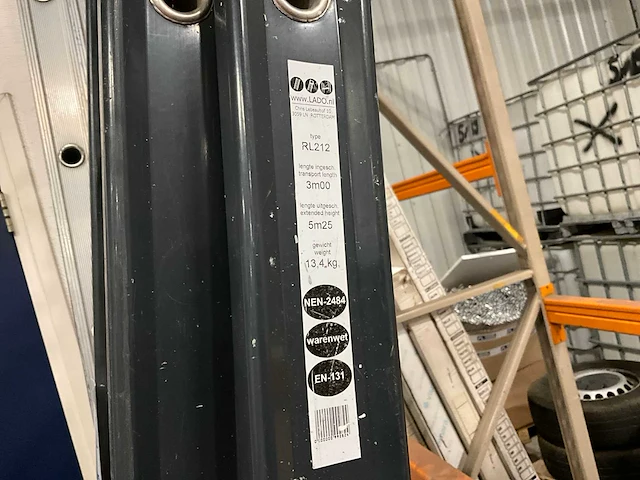 Uitschuif ladder (2x) - afbeelding 2 van  5
