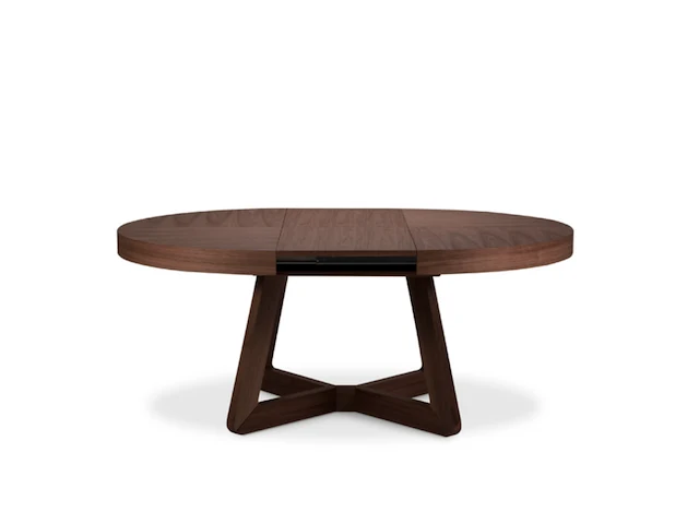 Uitschuifbare eettafel 130x130x76 cm, windsor & co, bodil, walnoot - afbeelding 5 van  7