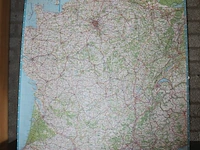 Uittrekbare landkaartdisplay met o.a. kaarten van europa, nederland en italië. afmeting 140 x 41 x 12 cm - afbeelding 3 van  7