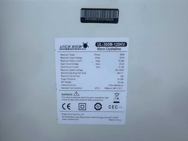 Ulica solar - set van 72 zonnepanelen (360 wp) met sungrow 20 kw omvormer - afbeelding 4 van  10