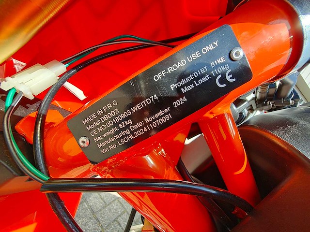 Ultra - 125cc - motorfiets orange - afbeelding 7 van  21