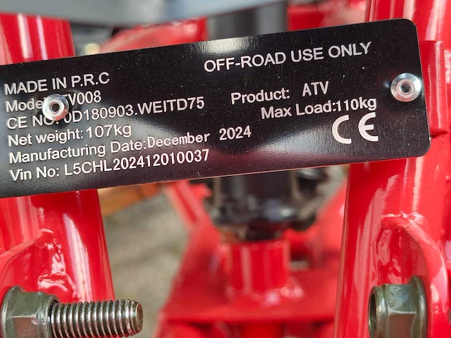 Ultra - 125cc - quad rood - afbeelding 3 van  27