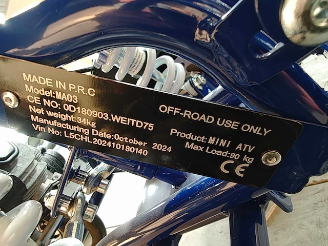 Ultra - 49cc - quad blauw - afbeelding 6 van  21