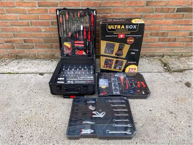 Ultra box 399 delig gevulde gereedschapskoffer - afbeelding 1 van  6