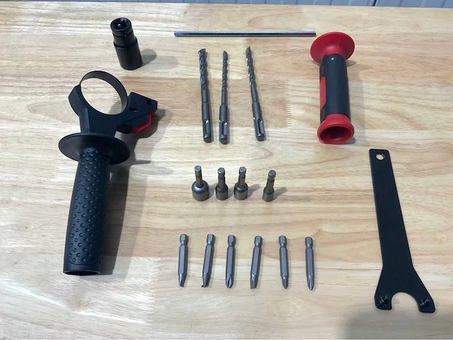 Ultra force equipment - accu gereedschapsset 4 in 1, schroefmachine, slagmoersleutel, boormachine, slijper. - afbeelding 11 van  11