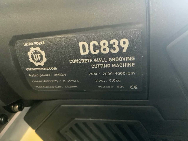 Ultra force equipment - dc839 - betonzaag, lengte zaagblad 350 - afbeelding 6 van  17