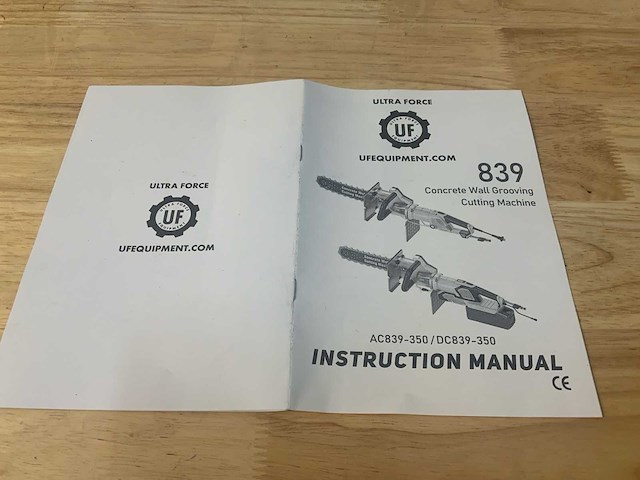 Ultra force equipment - dc839 - betonzaag - afbeelding 5 van  16