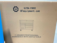 Ultra force equipment - gereedschapswagen 11 laden, 386 pcs gereedschap, softclose - afbeelding 15 van  17