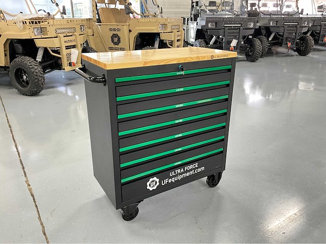 Ultra force equipment - gereedschapswagen 7 laden, 269 pcs gereedschap, softclose - afbeelding 1 van  17