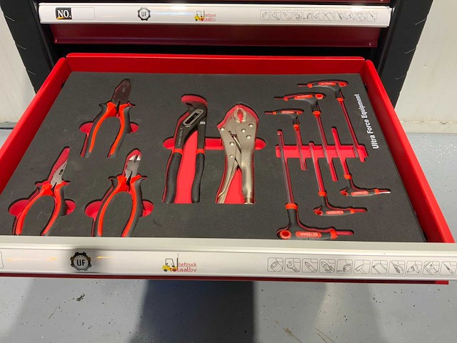 Ultra force equipment - gereedschapswagen 7 laden, 5 met gereedschap - afbeelding 25 van  25