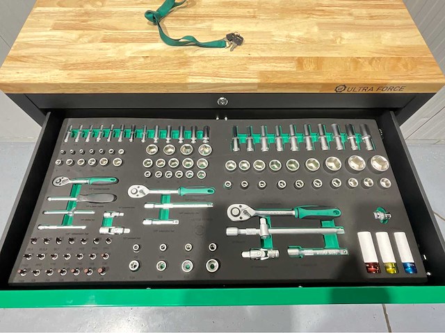 Ultra force equipment - gereedschapswagen 7 laden gevuld met 269 pcs gereedschap - afbeelding 12 van  17