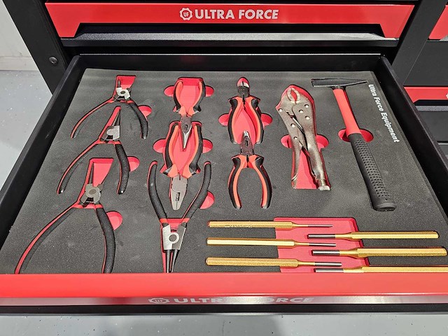 Ultra force equipment - redline xl gereedschapswagen 12 laden, 471 pcs gereedschap - afbeelding 19 van  21