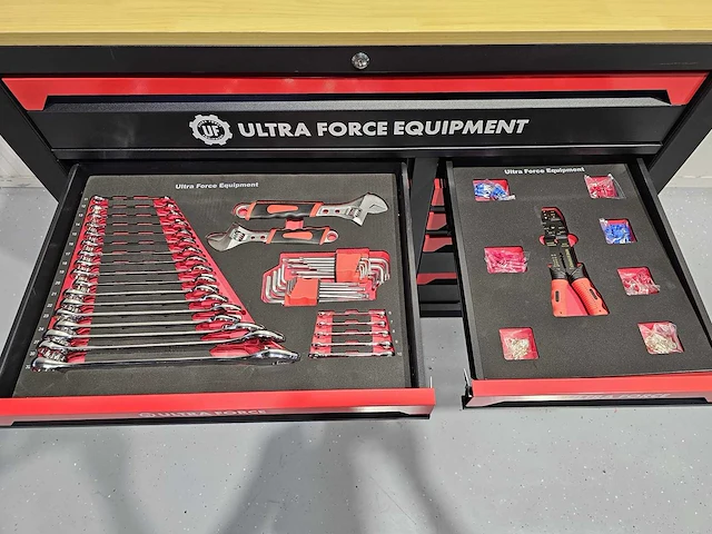 Ultra force equipment - redline xl gereedschapswagen 12 laden, 471 pcs gereedschap - afbeelding 19 van  21