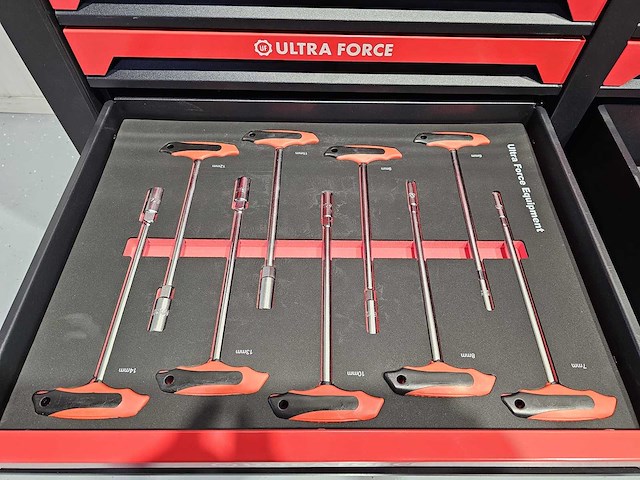 Ultra force equipment - redline xl gereedschapswagen 12 laden, 471 pcs gereedschap - afbeelding 17 van  21