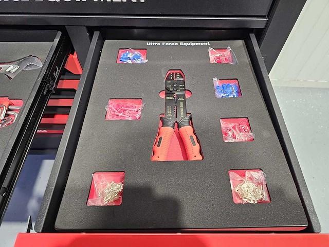 Ultra force equipment - redline xl gereedschapswagen 12 laden, 471 pcs gereedschap - afbeelding 21 van  21