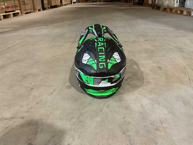 Ultra motocross maat m v1 crossmotorhelm groen/zwart - afbeelding 5 van  7