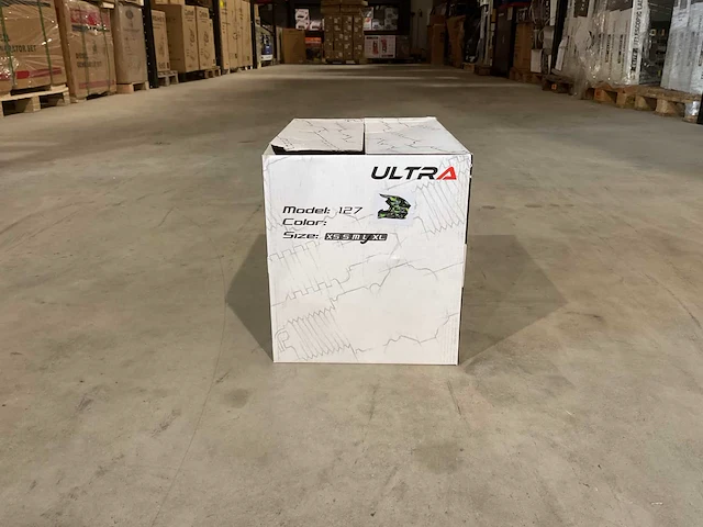 Ultra motocross maat s v1 crossmotorhelm groen/zwart - afbeelding 2 van  7