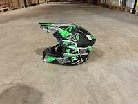 Ultra motocross maat s v1 crossmotorhelm groen/zwart - afbeelding 4 van  7