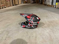 Ultra motocross maat s v1 crossmotorhelm rood/wit - afbeelding 4 van  7