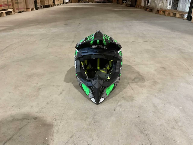 Ultra motocross maat xl v1 crossmotorhelm groen - afbeelding 3 van  7