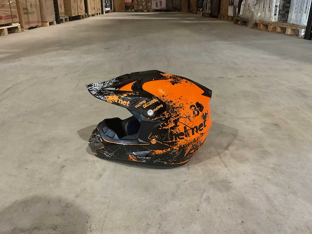 Ultra motocross maat xl v1 crossmotorhelm oranje - afbeelding 4 van  7